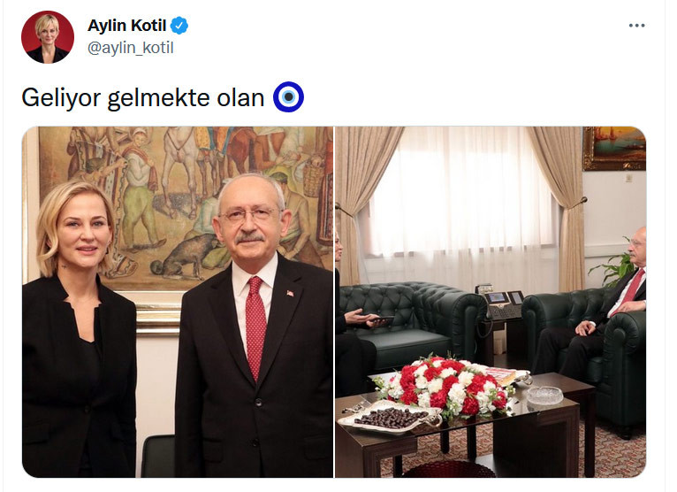 Aylin Kotil’den Kemal Kılıçdaroğlu'na ziyaret: Fotoğrafta 'Sarıgül' detayı - Resim : 1