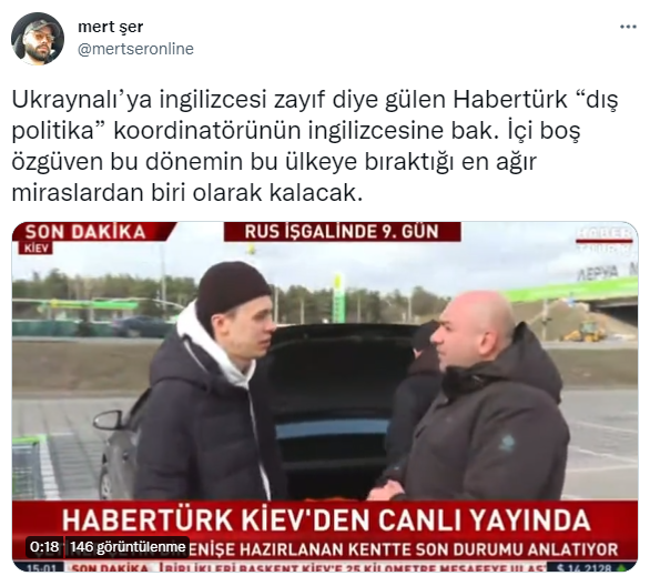 Habertürk 'Dış Politika Koordinatörü' İngilizce konuşamadı, Ukraynalı'yı suçladı: İngilizcesi zayıf - Resim : 2