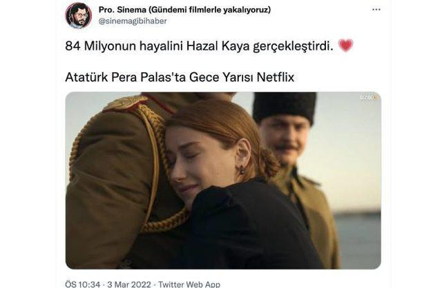 Hazal Kaya dizide Atatürk'e sarıldı, tüm Türkiye'yi ağlattı - Resim : 2