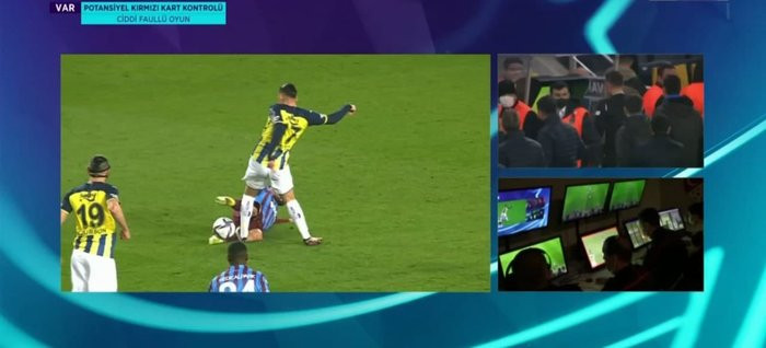 Fenerbahçe-Trabzonspor maçında İrfan Can Kahveci'ye kırmızı kart - Resim : 2