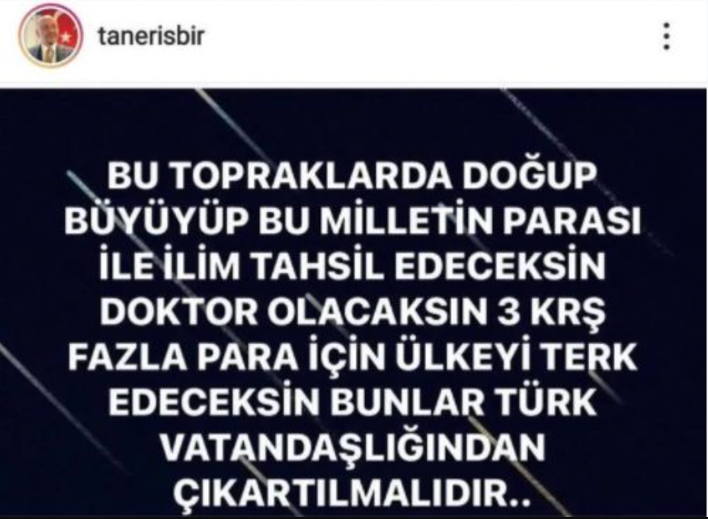 AKP’li belediye başkanı, yurt dışına çıkan doktorların vatandaşlıktan çıkarılmasını istedi - Resim : 1