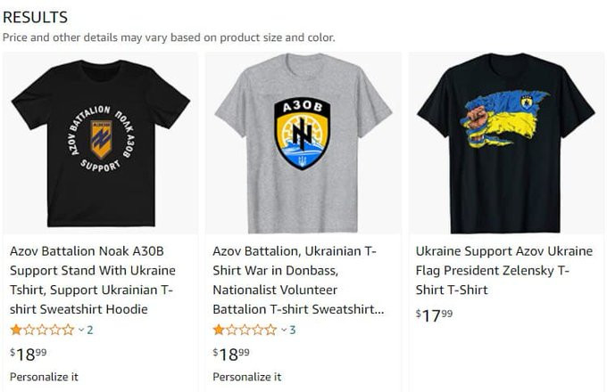 Ukraynalı neo-Nazilerin amblemlerini taşıyan tişörtler, satışa çıktı - Resim : 1