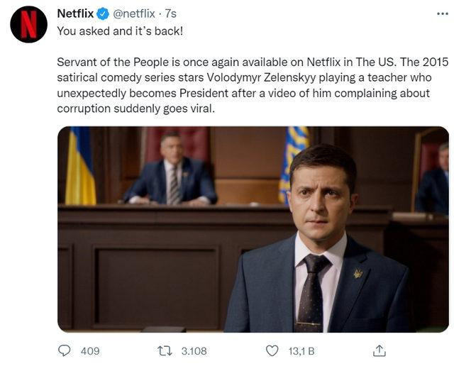 Zelenskiy'nin oynadığı dizi Netflix'e geri döndü! - Resim : 1