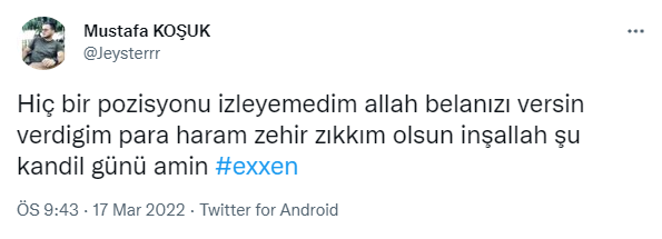 EXXEN yayını dondu, Galatasaray taraftarı Acun Ilıcalı'ya sosyal medyadan ateş püskürdü - Resim : 1