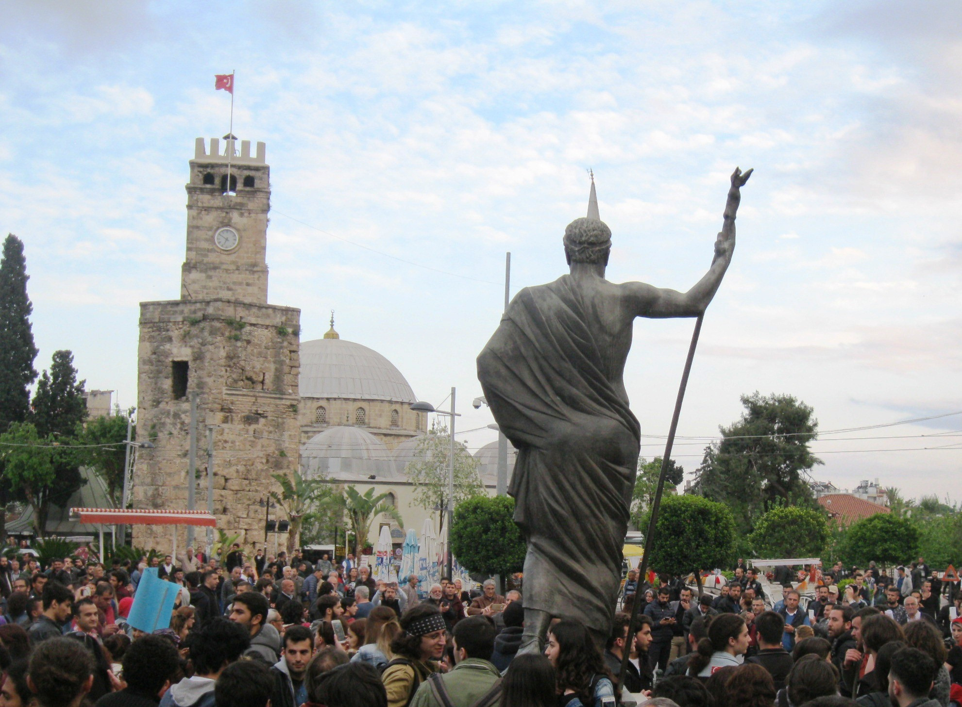 Restorasyon çalışmasına başlandı: Tarihi saate kubbe - Resim : 1