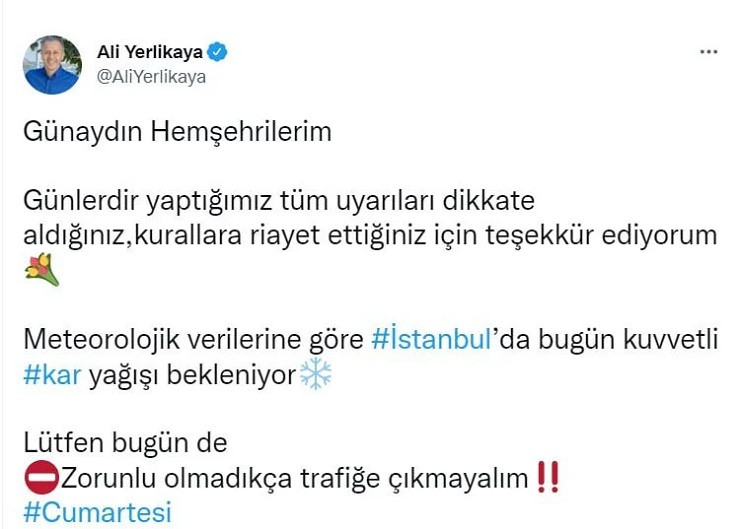 İstanbul'da yaşayanlar dikkat: Kuvvetli kar geliyor, zorunlu olmadıkça çıkmayın! - Resim : 1