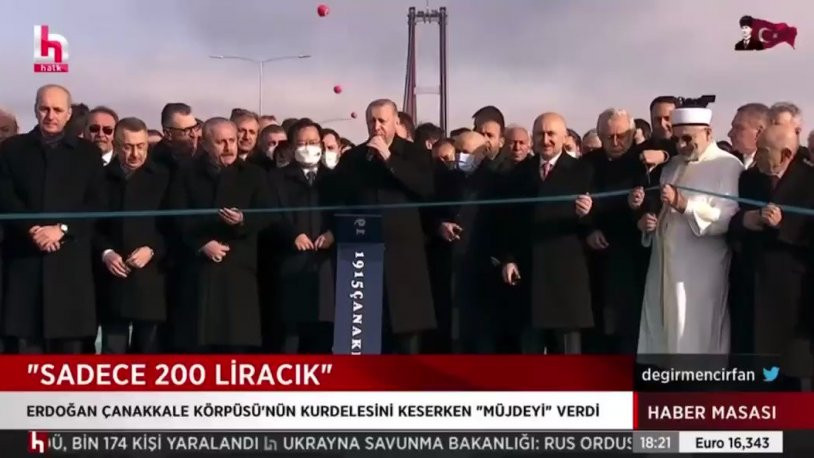 Erdoğan'ın 'Geçişler 200 liracık' açıklamasına tepki yağdı: 'Gemi değil gemicik, lira değil liracık!'