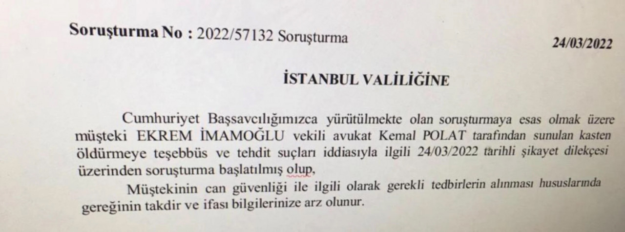 İmamoğlu’na suikast ihbarına soruşturma! - Resim : 2