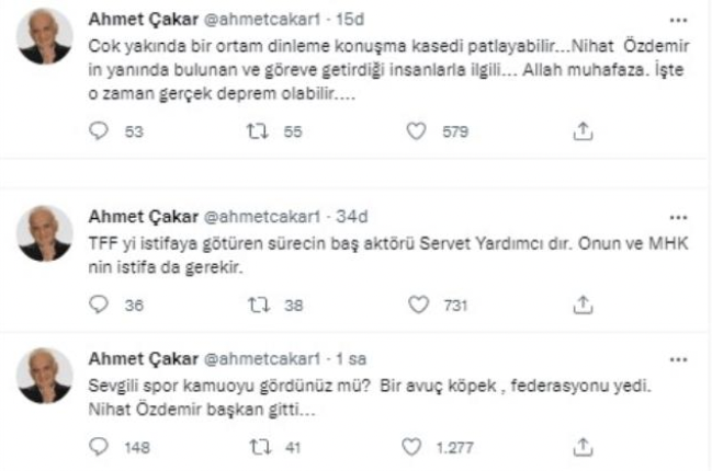 Ahmet Çakar'dan 'kaset' iddiası: 'Çok yakında patlayabilir!' - Resim : 1
