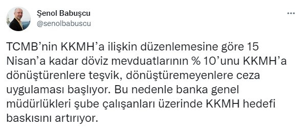 Döviz mevduatlarını kur korumalı mevduata dönüştürmeyen bankalara komisyon uygulaması başlıyor - Resim : 1