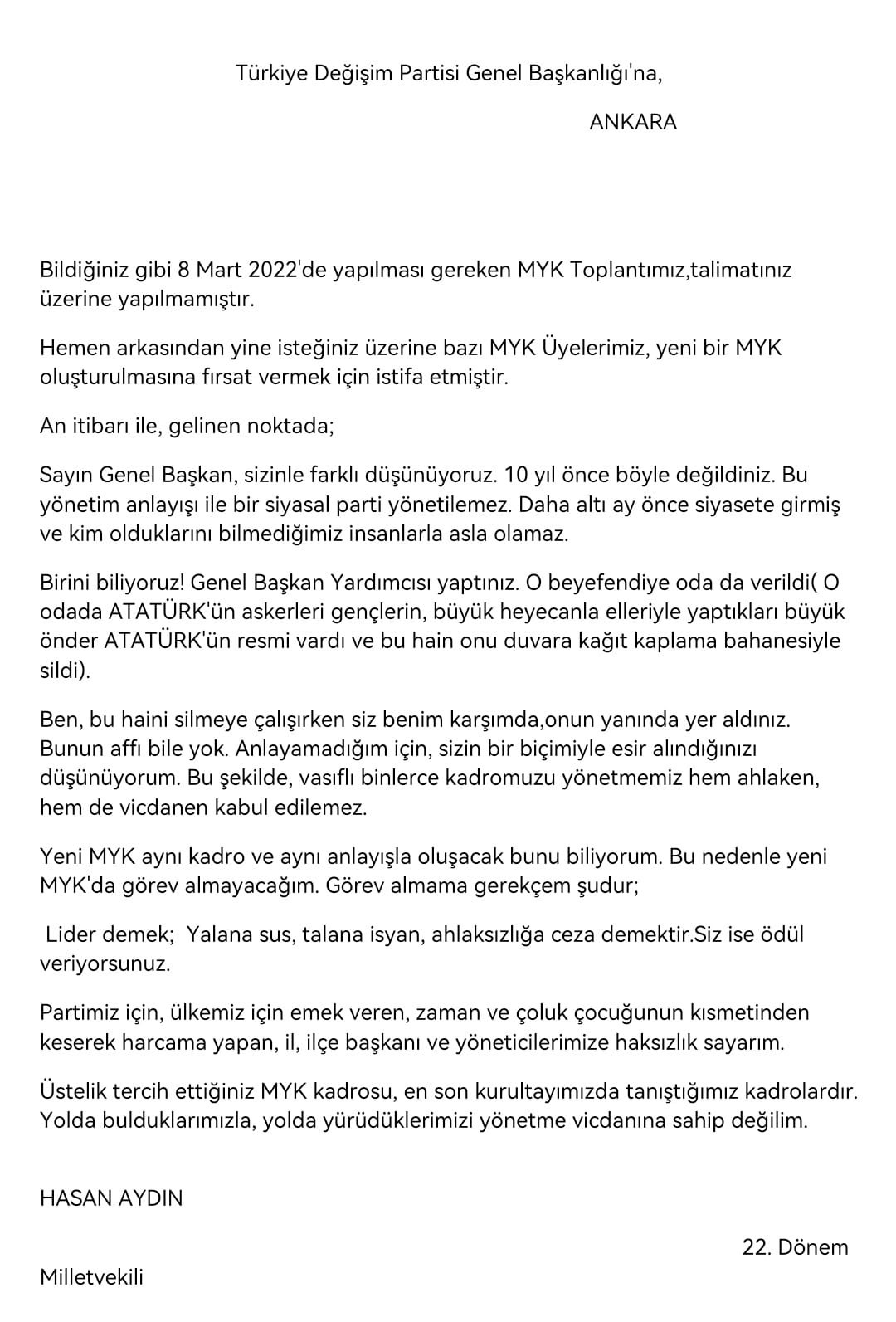 Sarıgül'ün sağ kolu, sert eleştirilerle istifa etti: 'Esir alındığınızı düşünüyorum' - Resim : 1