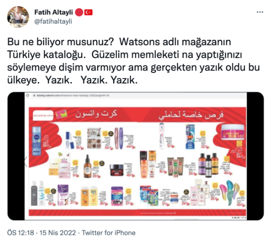 Fatih Altaylı'dan kozmetik firmasının Arapça kataloğuna sert tepki! - Resim : 2