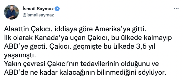 Alaattin Çakıcı, Türkiye'den ayrıldı iddiası: Birçok sağlık sorunu var! - Resim : 1
