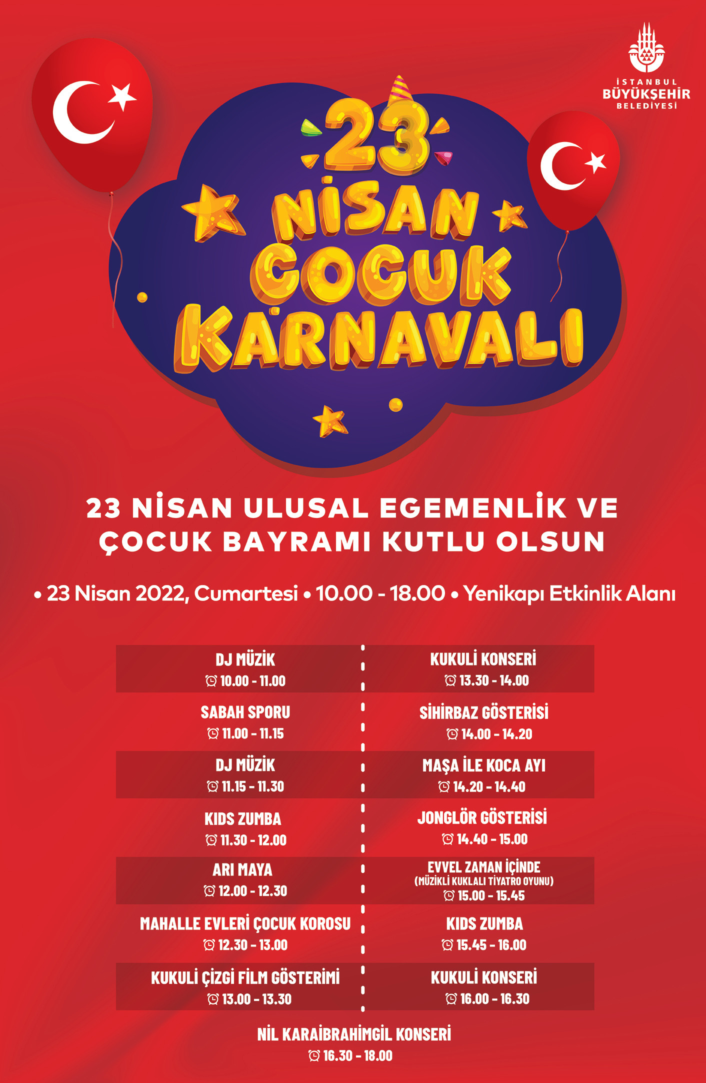 İBB'den 23 Nisan'da çocuklar için karnaval - Resim : 1