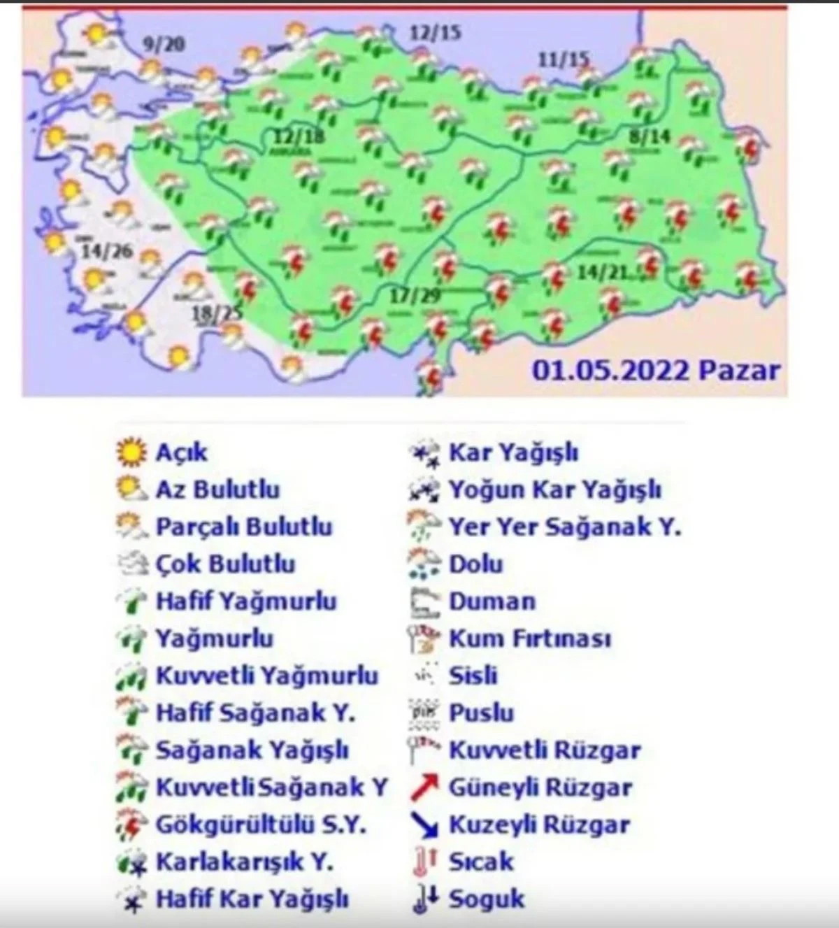 Meteoroloji gün gün açıkladı: Bayramda hava nasıl olacak? - Resim : 1