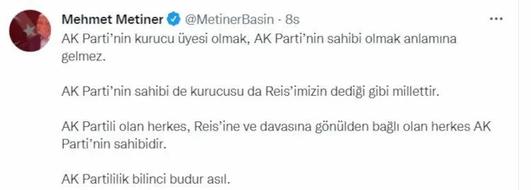 Twitter'da 'AK Parti'nin sahibi' tartışması: Kurulurken var mıydın - Resim : 2