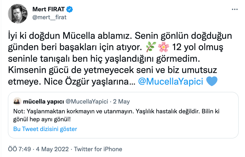 Mert Fırat, Mücella Yapıcı'nın doğum gününü kutladı - Resim : 1