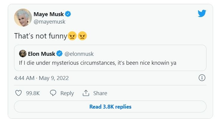 Elon Musk’ın son Twitter paylaşımı annesini kızdırdı - Resim : 1