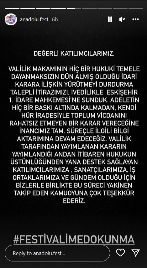 Eskişehir'de festival yasağı mahkemeye taşındı: 'Adaletin hiçbir baskı altında kalmadan...' - Resim : 3