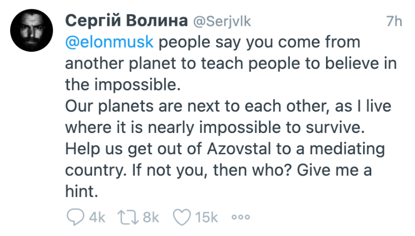 Ukraynalı askerden Elon Musk'a yardım çağrısı: Siz değilse kim? - Resim : 1