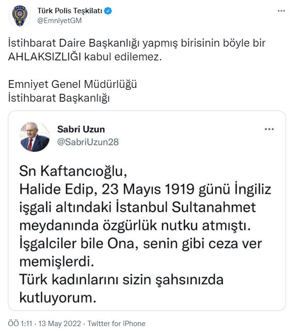 Emniyet Genel Müdürlüğü'nden tepki çeken 'Canan Kaftancıoğlu' paylaşımı - Resim : 3
