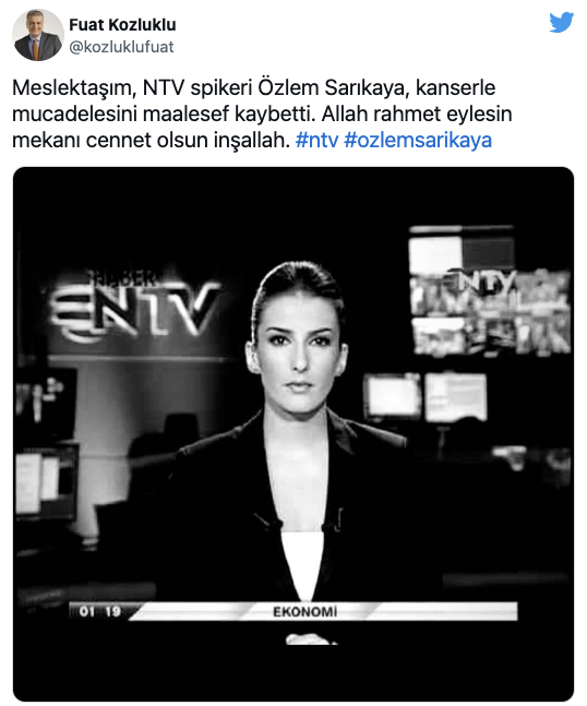 NTV'nin sevilen ekran yüzü Özlem Sarıkaya Yurt, 39 yaşında hayatını kaybetti - Resim : 1