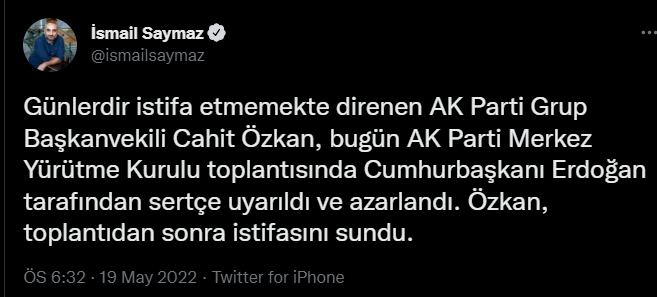 Erdoğan azarladı, görevden 'affını' istedi: AKP Grup Başkanvekili Cahit Özkan görevden alındı - Resim : 3