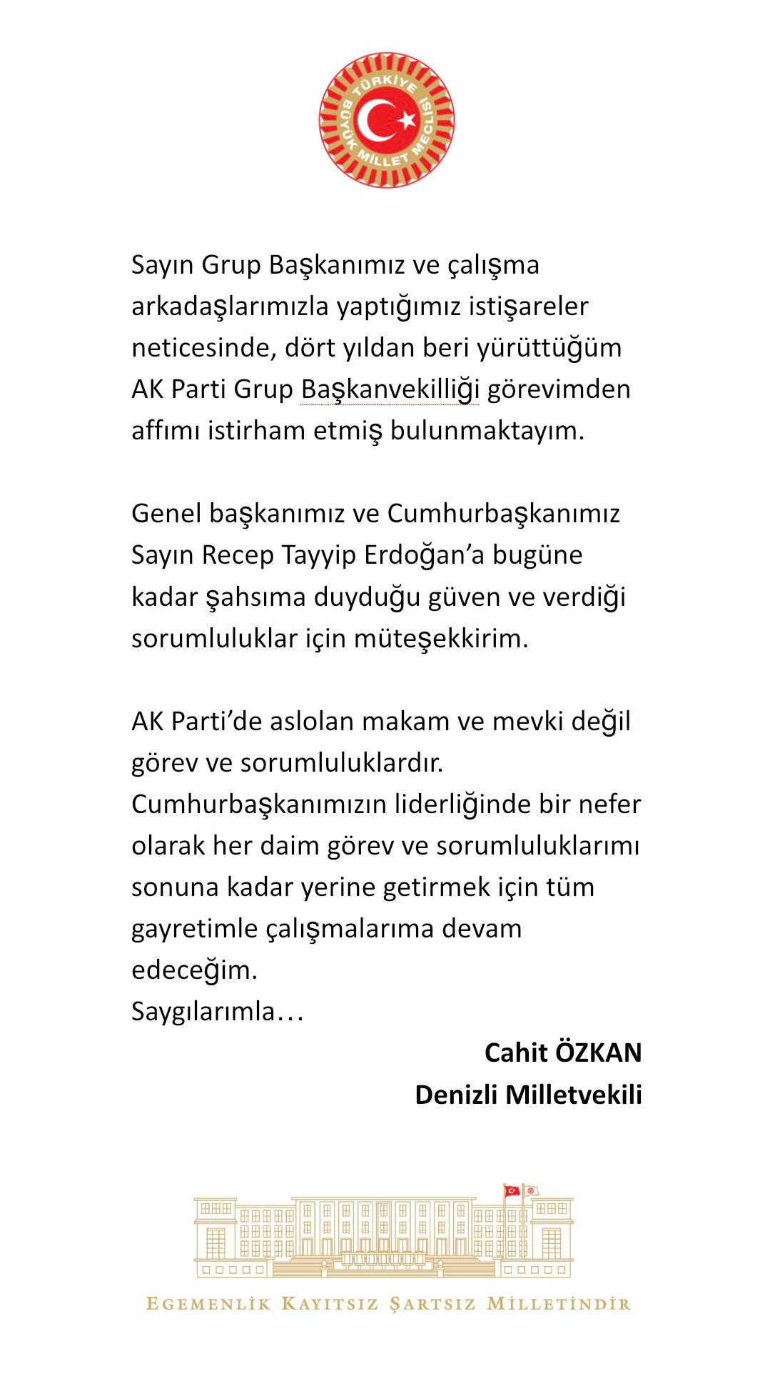 Erdoğan azarladı, görevden 'affını' istedi: AKP Grup Başkanvekili Cahit Özkan görevden alındı - Resim : 4