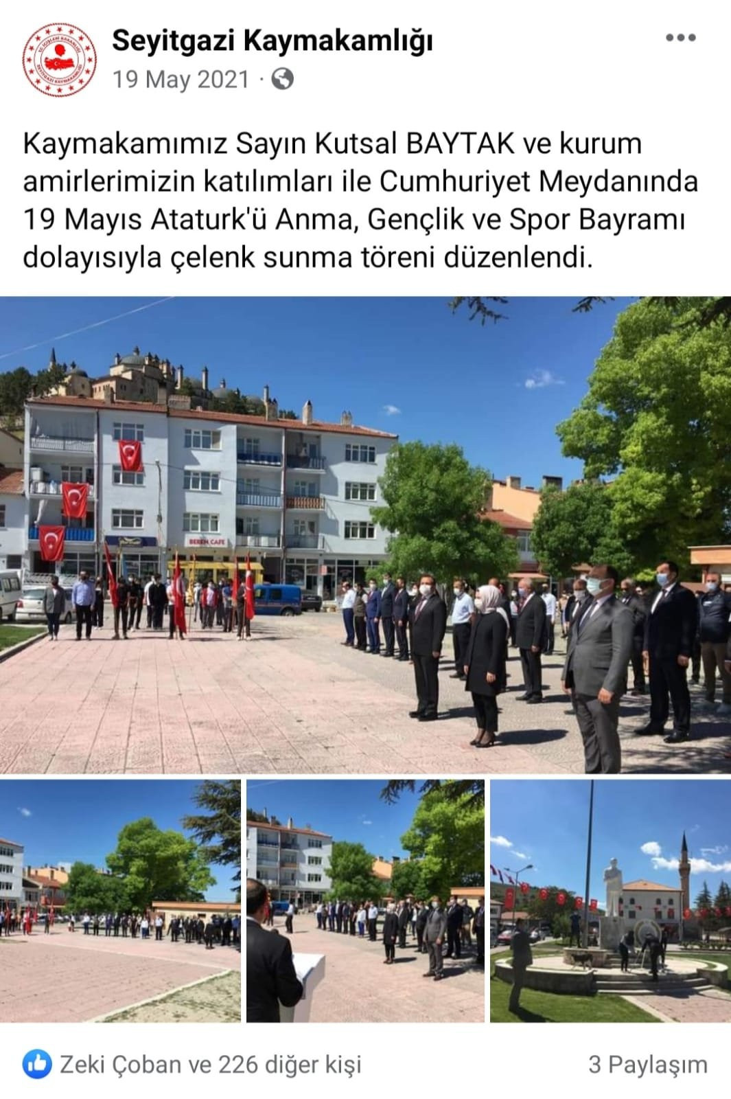 Kaymakamlığın 19 Mayıs alerjisi: 'Sehven' yapılan Atatürk hatası geçen sene de yapılmış! - Resim : 2
