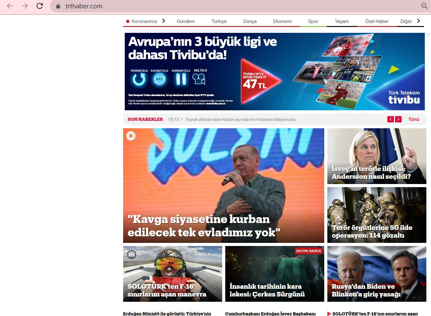 Kamu kaynaklarıyla yayın yapan trthaber.com Kılıçdaroğlu'nun mitingini görmezden geldi, sitede her yer Erdoğan - Resim : 2