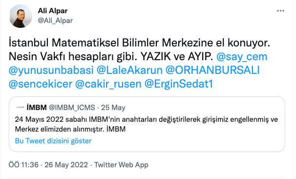 'Boğaziçi'nin kayyumu', Türkiye'nin tek matematik araştırma merkezini kapattı: Akademisyenler giremesin diye anahtarını değiştirdi - Resim : 6