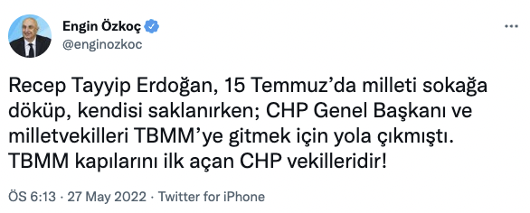 CHP'den Erdoğan'a çok sert tepki: '15 Temmuz'da milleti sokağa döküp kendi saklanırken...' - Resim : 2