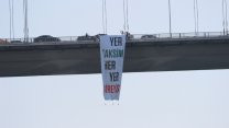 Gezi Direnişi'nin 9'uncu yılında TİP'li vekiller Boğaz Köprüsü'ne pankart astı: 'Her yer Taksim, her yer direniş'