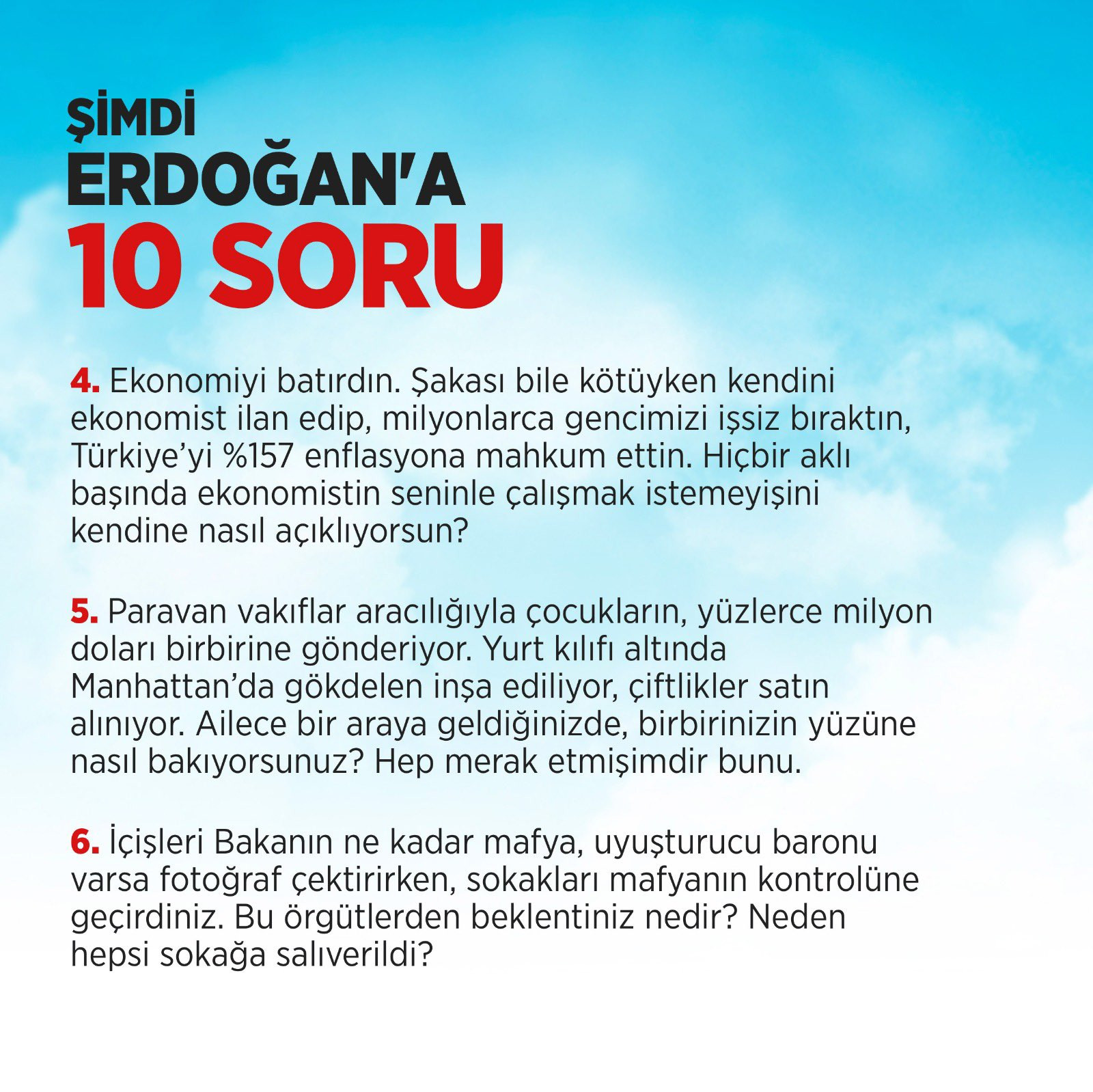 128 milyar dolardan, Putin'e, SADAT'tan TÜRKEN'e; Kılıçdaroğlu'ndan Erdoğan'a 10 zor soru - Resim : 3