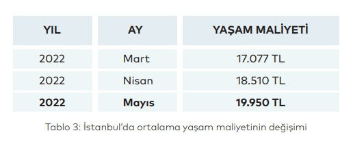 İPA: 4 kişilik bir ailenin İstanbul'da yaşam maliyeti 19 bin 950 lira - Resim : 1