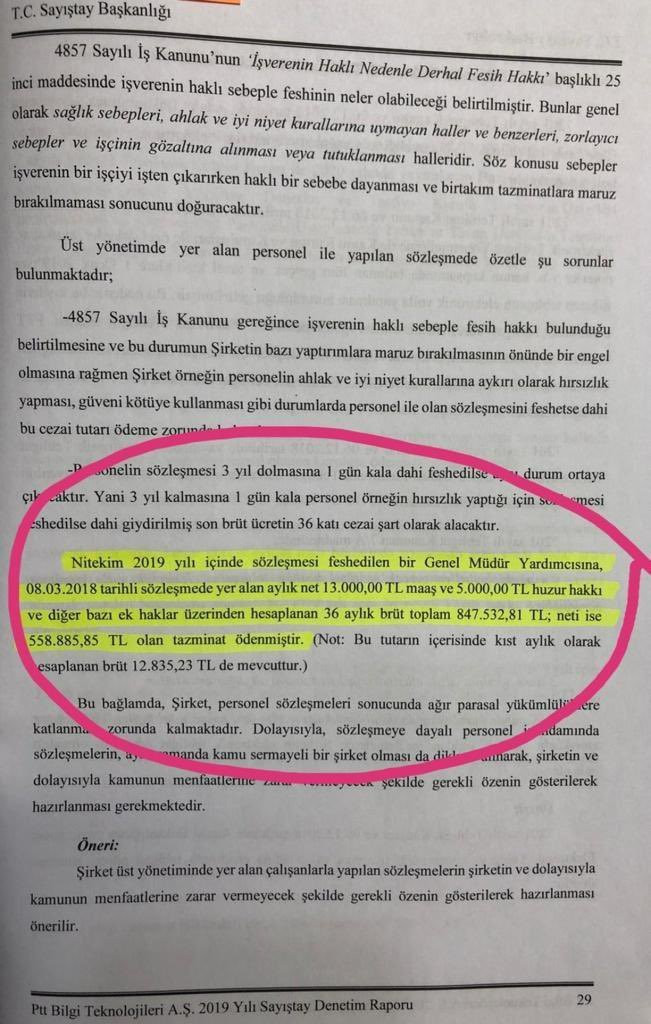 'PTT’de servet garantili iş sözleşmesi' iddiası: 'Tazminat brüt maaşın 36 katı, beş isim tespit edildi' - Resim : 2
