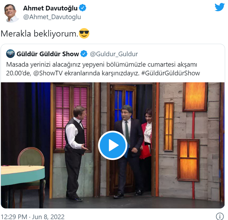Güldür Güldür'ün 'altılı masa' skecine Ahmet Davutoğlu ve Gültekin Uysal'dan ilk yorum - Resim : 1