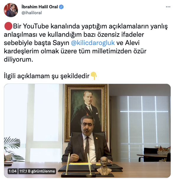 İYİ Partili Halil Oral'dan Kılıçdaroğlu'na özür videosu - Resim : 3