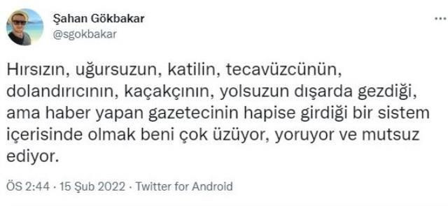 Ünlü oyuncu, Şahan'ın tweetini paylaştı, TRT'deki işinden oldu! - Resim : 2