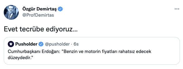 Erdoğan konuştu, Özgür Demirtaş sosyal medyadan yanıt verdi - Resim : 1