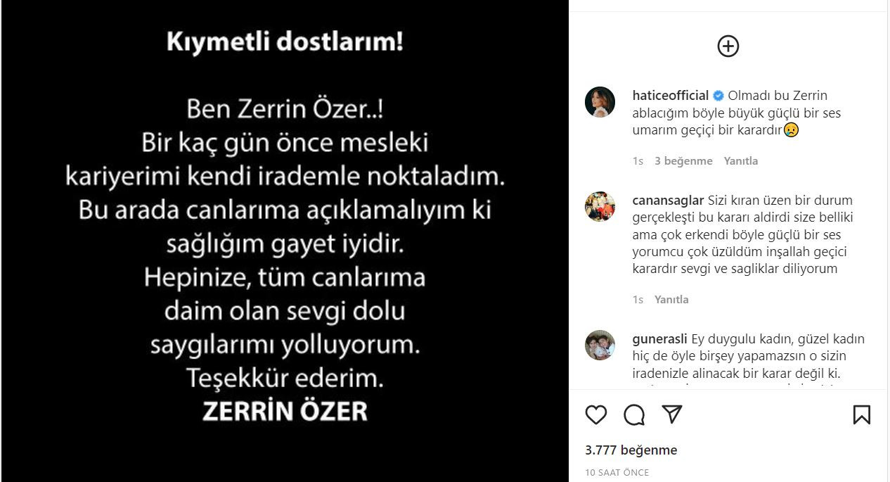 Zerrin Özer'den hayranlarına kötü haber: Sosyal medyadan duyurdu - Resim : 1