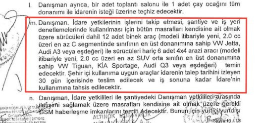 CHP'li Yavuzyılmaz belge paylaştı: Havalimanının raylı sistem danışmanlık işini yapan AKP'li bürokratlara 2 milyonluk lüks araç - Resim : 1