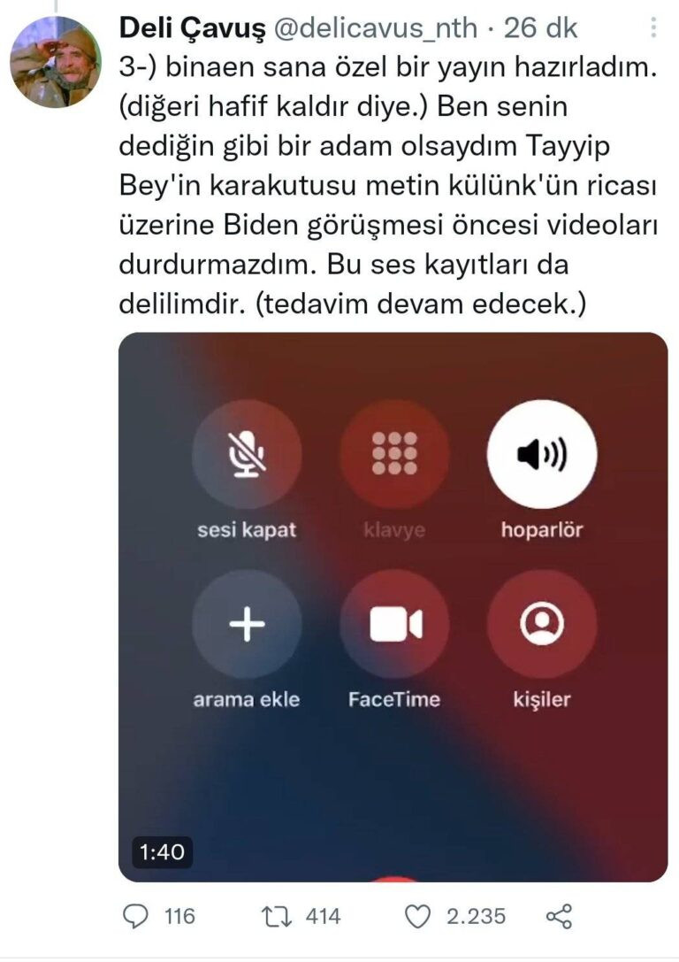 Sedat Peker, AKP’li Külünk’le olduğu iddia edilen telefon görüşmesini yayınladı - Resim : 1