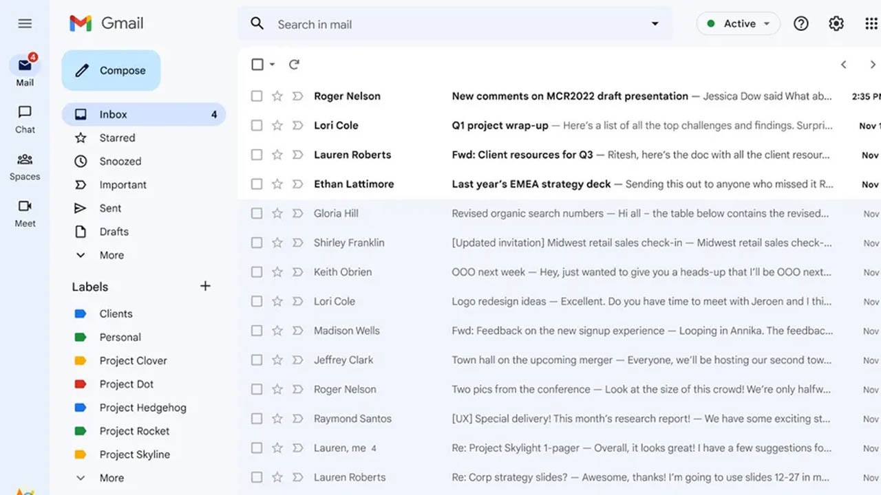 Gmail tasarımı yine değişiyor - Resim : 1