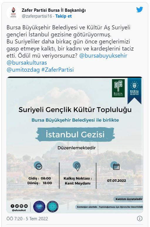 AKP'li belediyeden Suriyeli gençlere özel İstanbul gezisi - Resim : 2