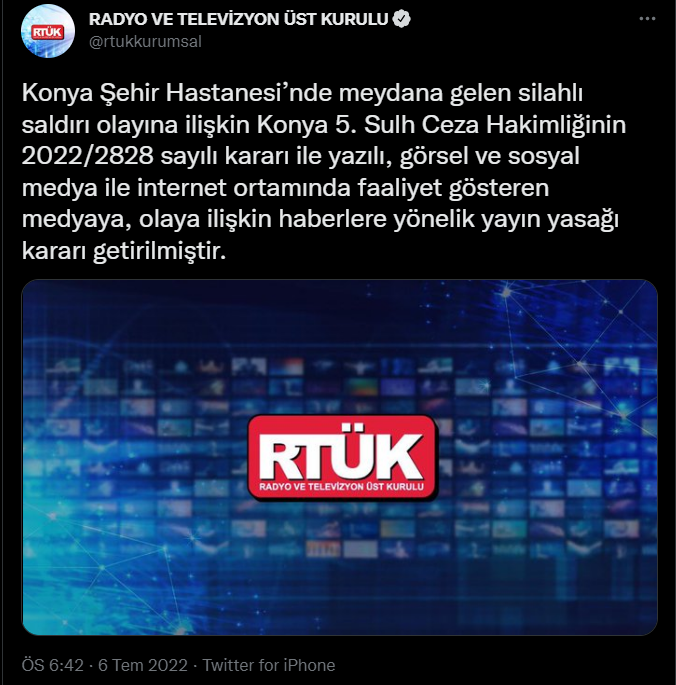 Konya'da katledilen doktor haberlerine RTÜK'ten jet yayın yasağı kararı - Resim : 2
