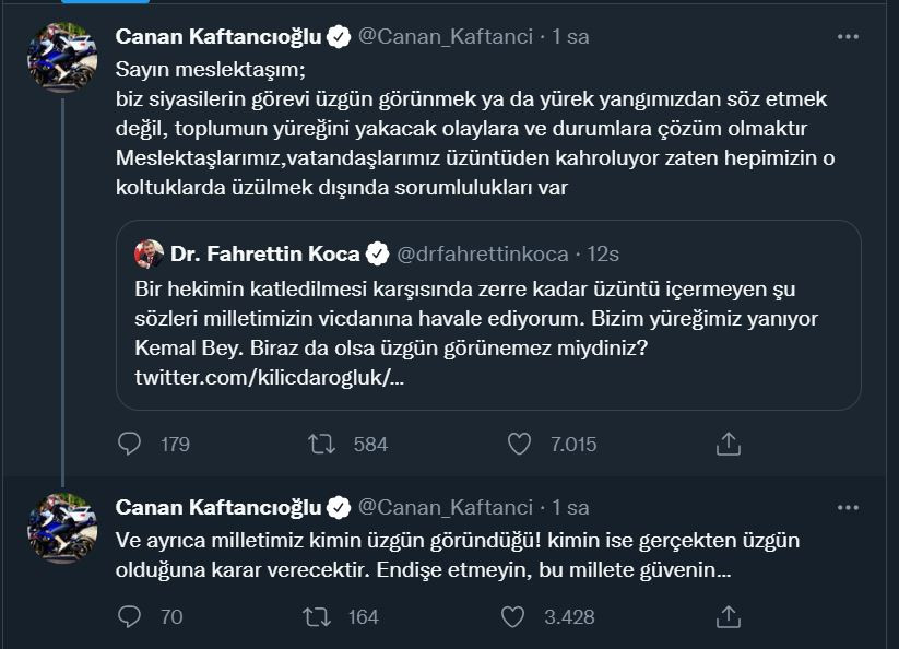 Canan Kaftancıoğlu'ndan Bakan Koca'ya yanıt: Üzülmek dışında sorumlulukları var - Resim : 1