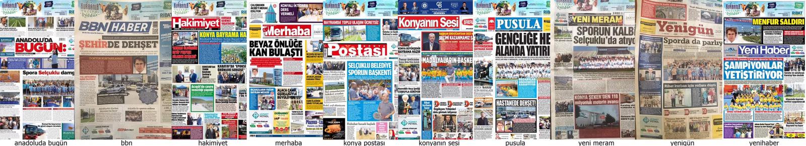 Konya'daki AKP medyası, yanı başlarındaki dehşeti 'önemsemedi': Manşetlerde doktor cinayeti yok, 'spor heyecanı' var - Resim : 1