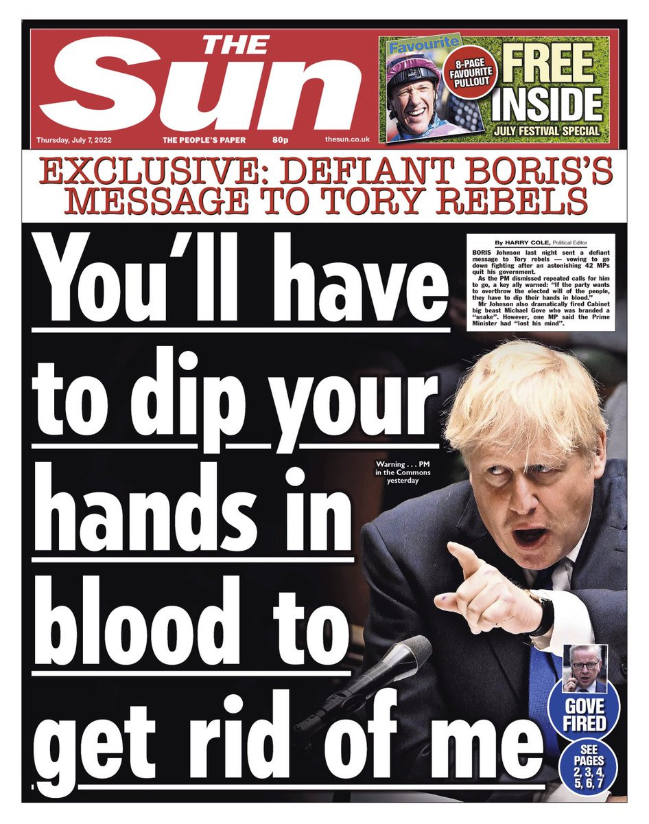 “Elinizi kana bulamalısınız” demişti, İngiltere'de Boris Johnson dönemi sona erdi - Resim : 1