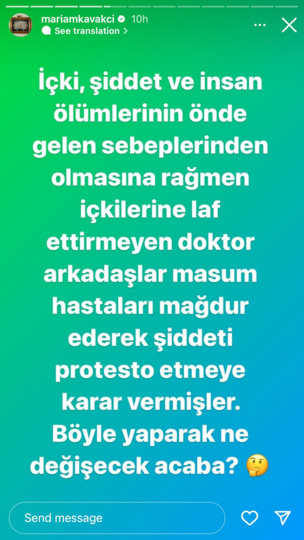 Cumhurbaşkanı Danışmanı Mariam Kavakçı'nın hedefinde grev kararı alan doktorlar var: 'Ayıplıyorum, Allah ıslah etsin' - Resim : 2